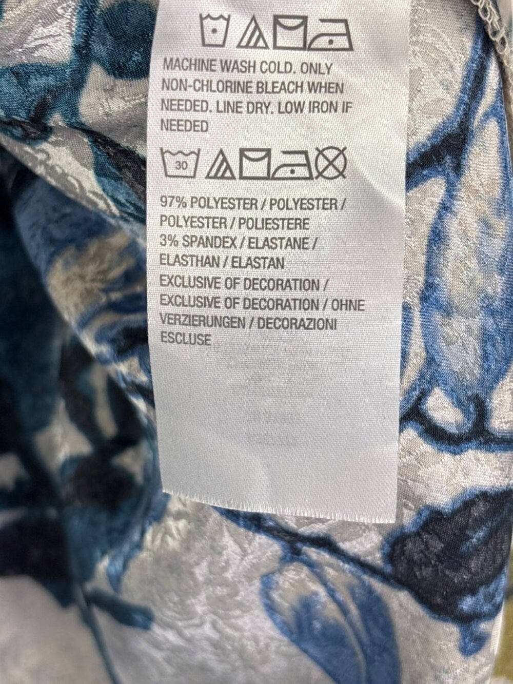 Susan Graver Artisan Collection Jacquard Beaded Kimono Open Cardigan Teal Large - Picture 5 of 6